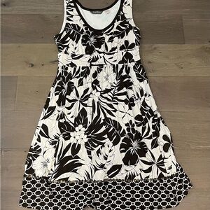 Tommy Bahama Black and White Floral Dress